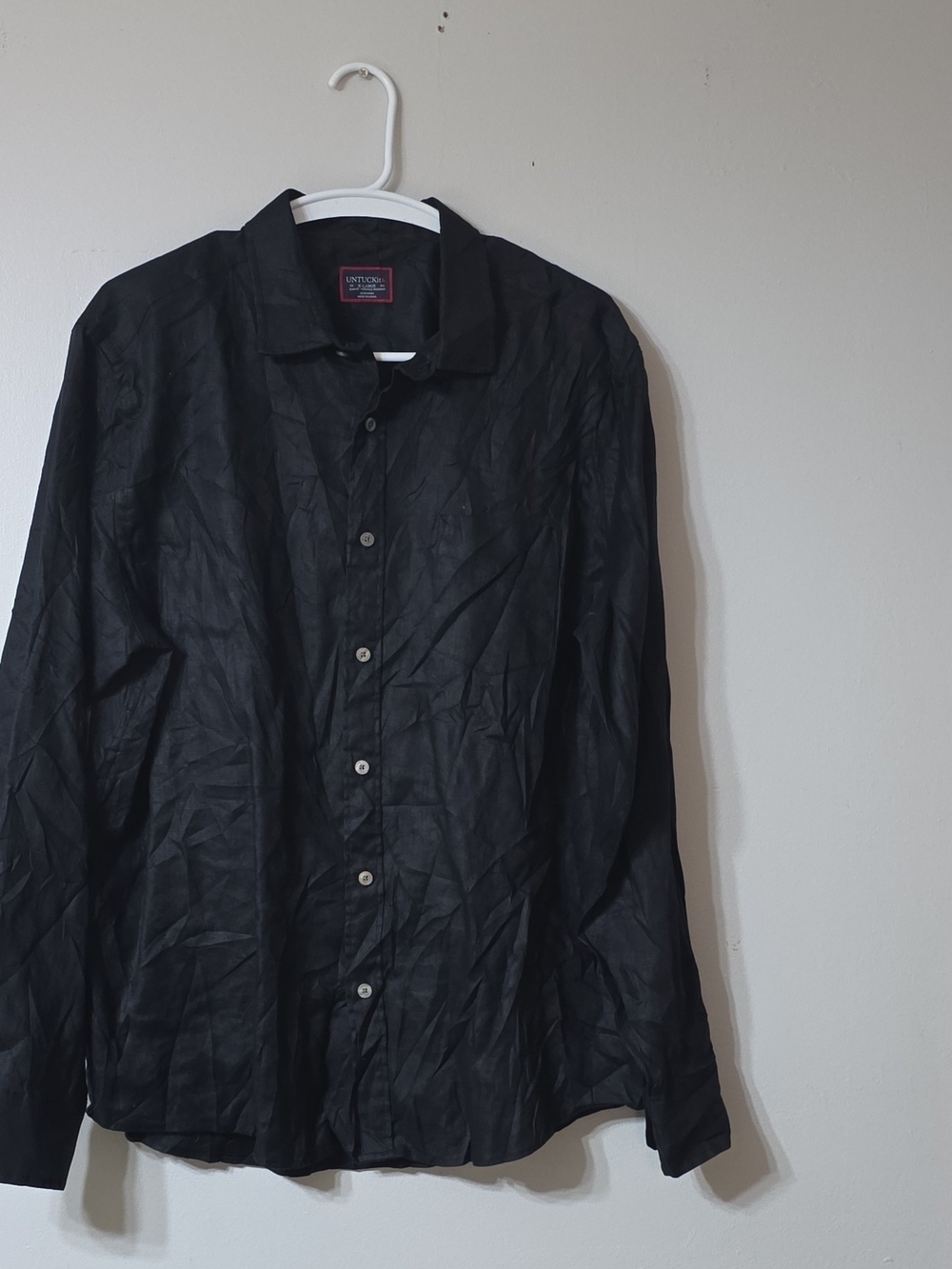 UNTUCKit Black Lightweight Button-Up Shirt Jacket
